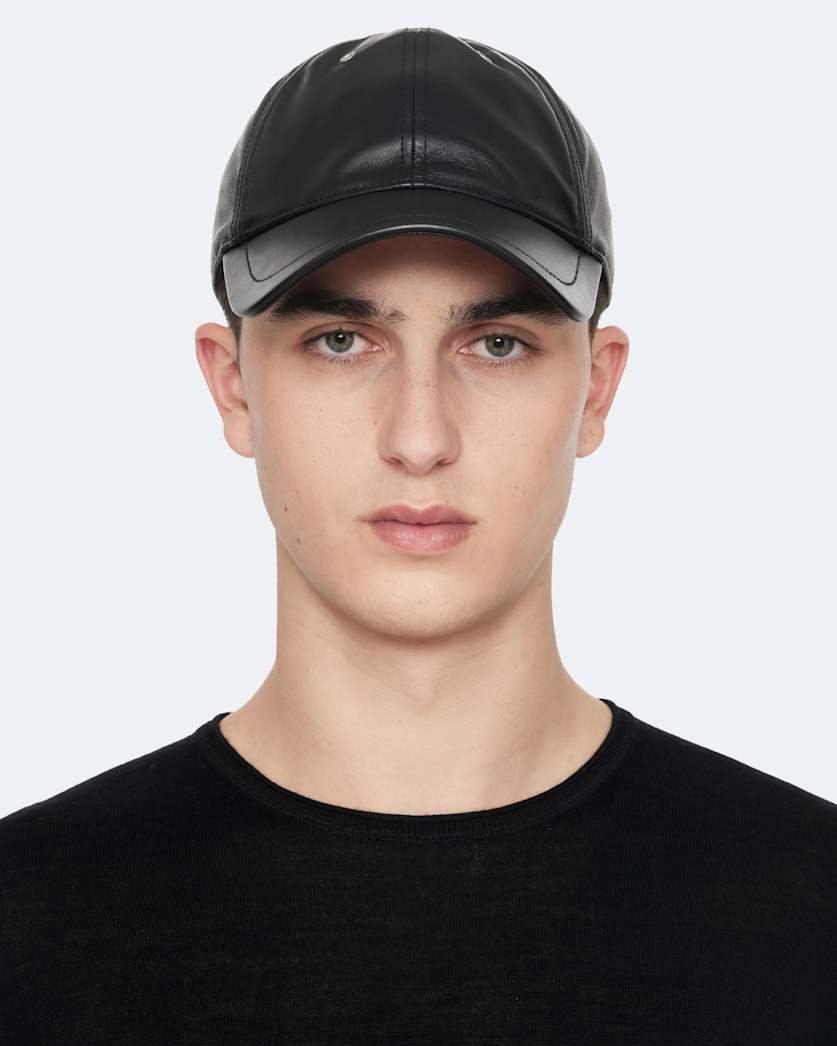 Leather Baseball Cap