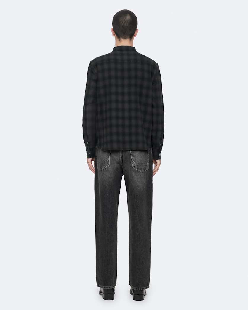 Long sleeve pattern check shirt