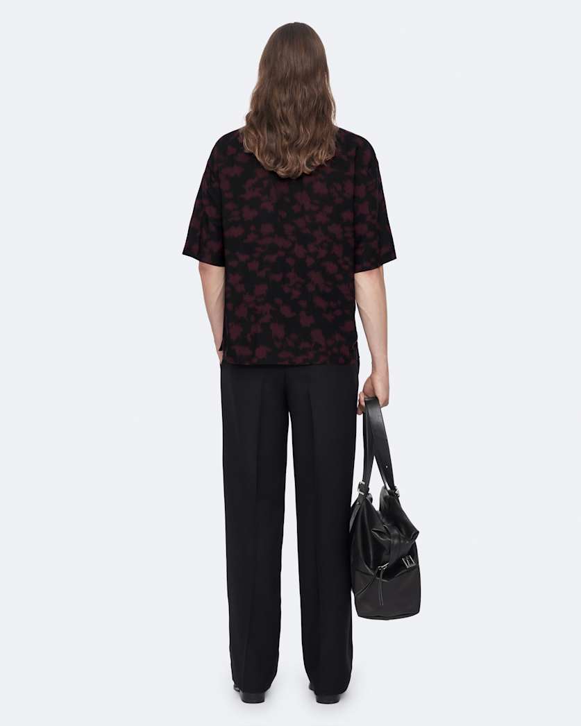 Leo Oversized Viscose Leopard Print Shirt