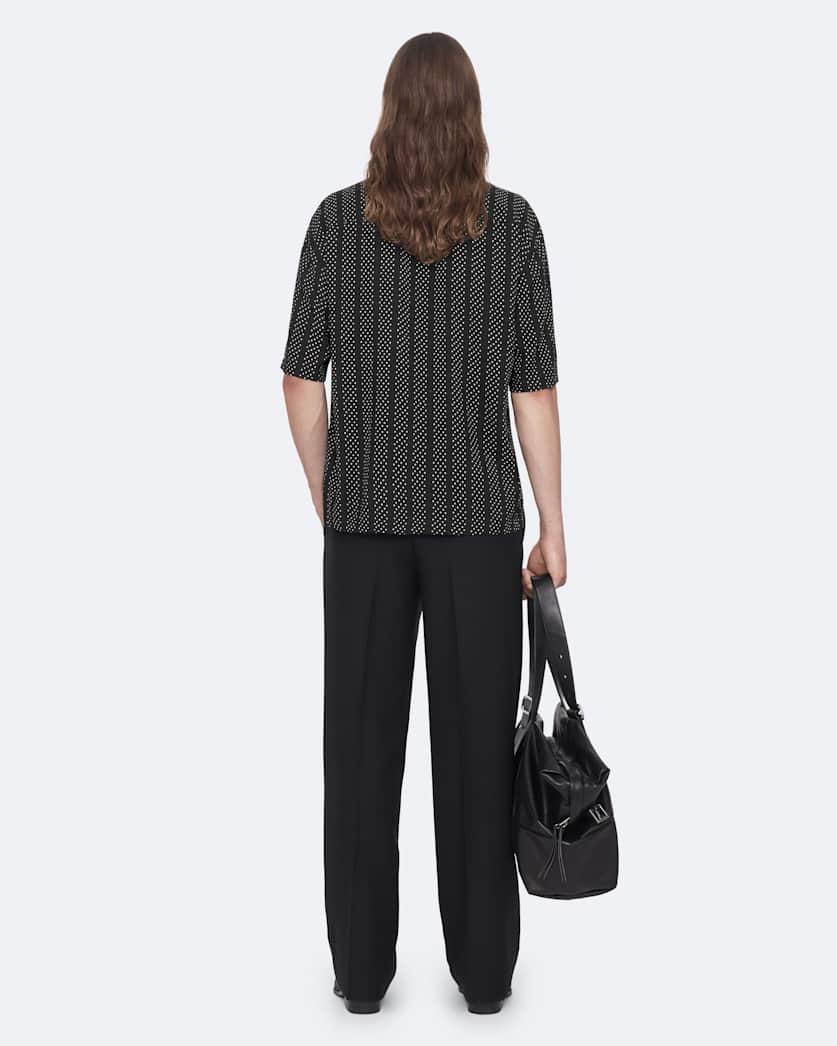Quasar Oversized Viscose Polkadot Shirt