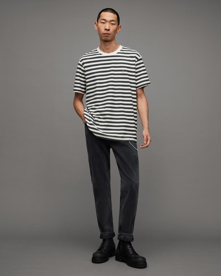 Barrett Striped Ramskull Crew T-Shirt