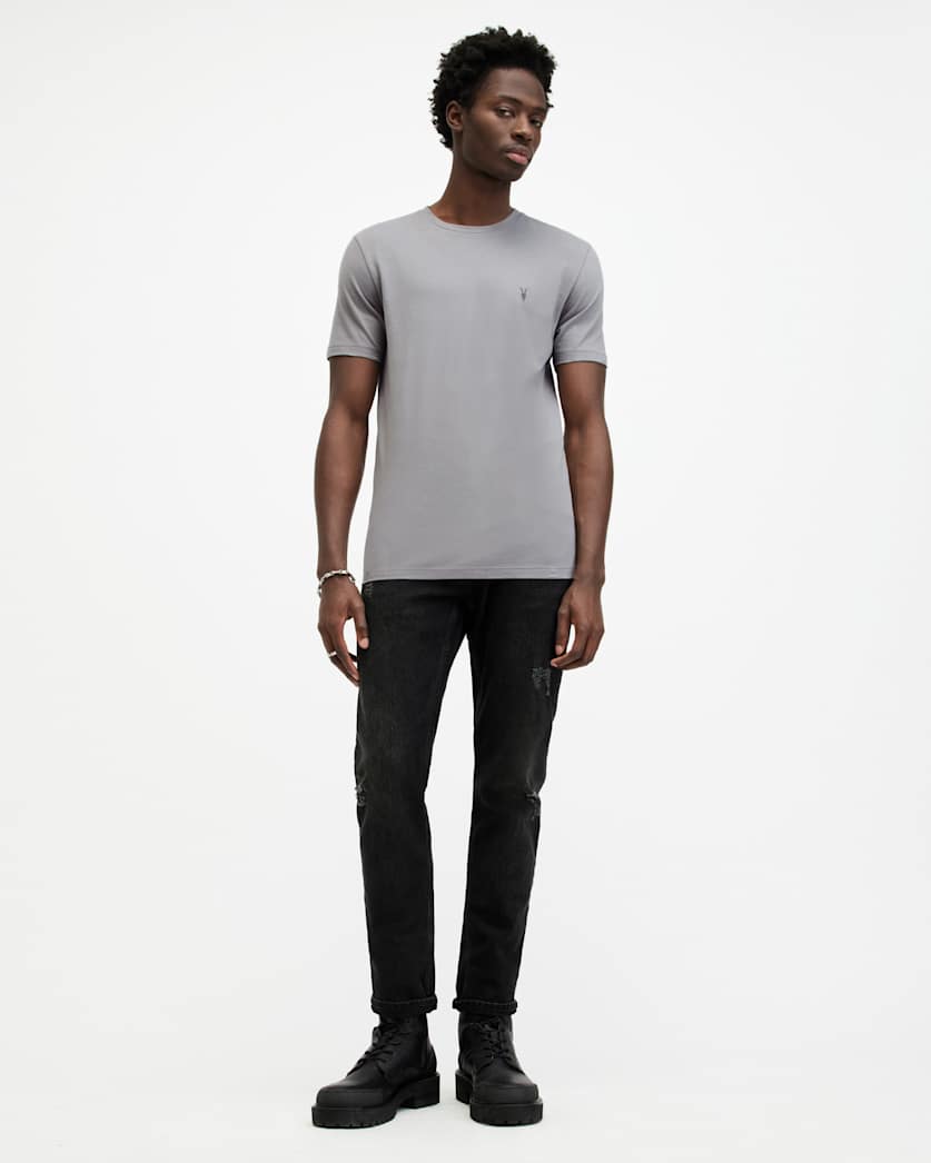 Brace Brushed Cotton Crew Neck T-Shirt