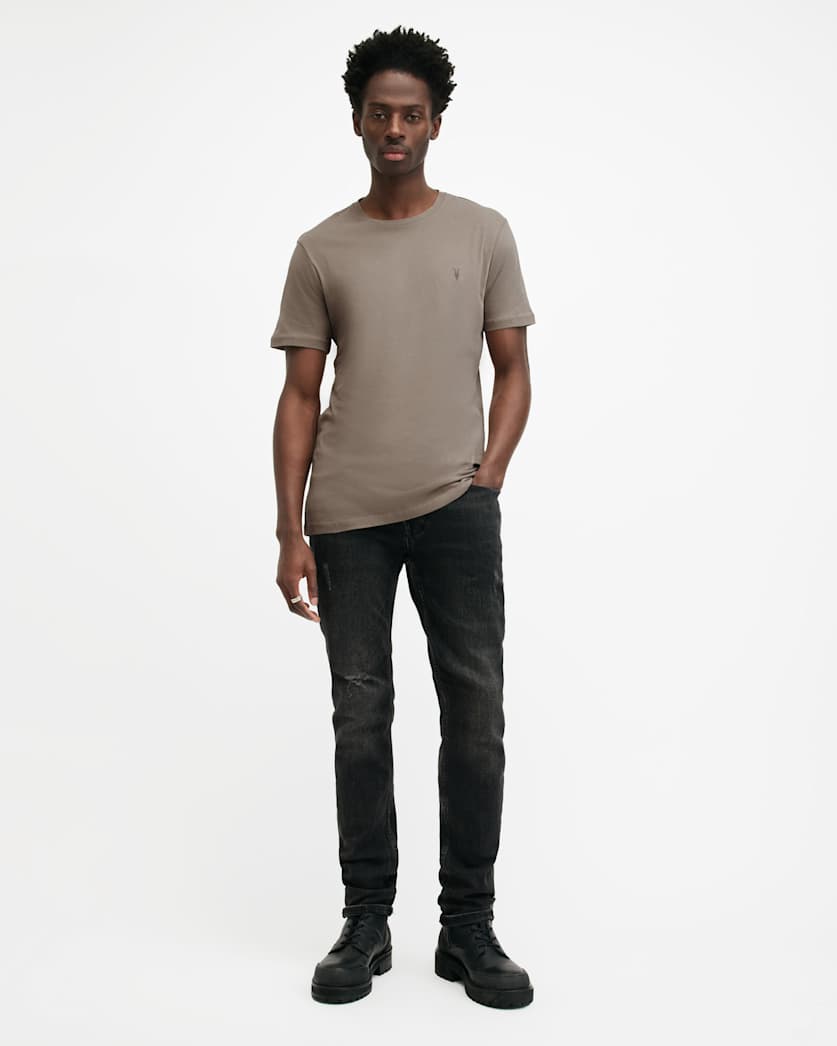 Brace Brushed Cotton Crew Neck T-Shirt