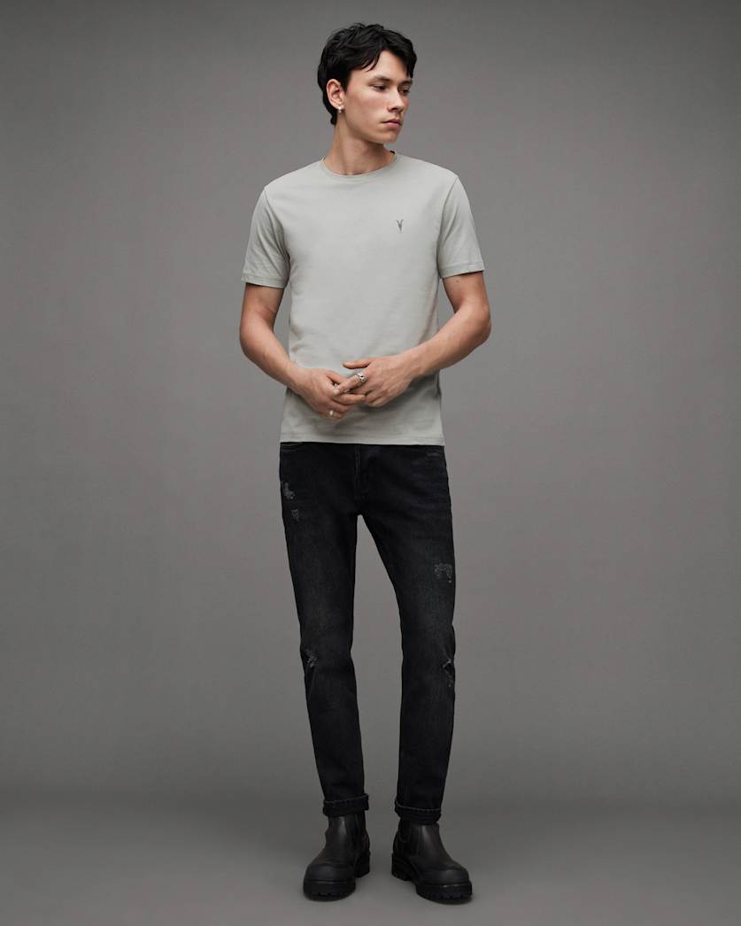 Brace Brushed Cotton Crew Neck T-Shirt