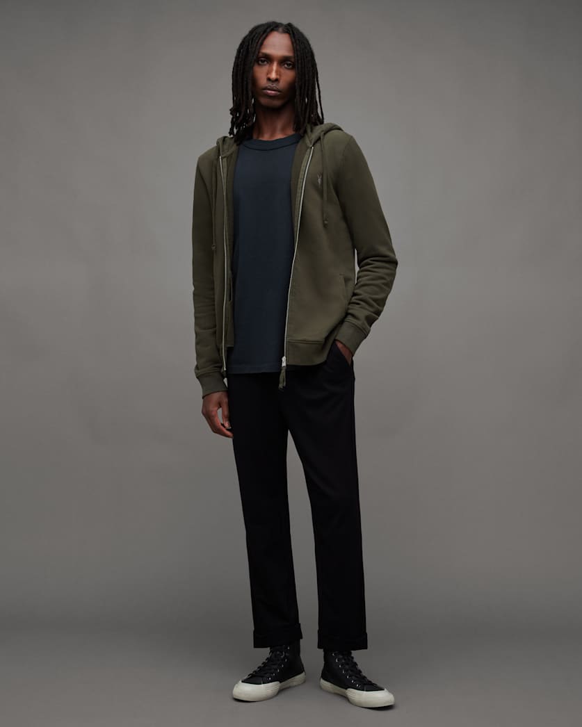 Raven Zip Up Ramskull Hoodie