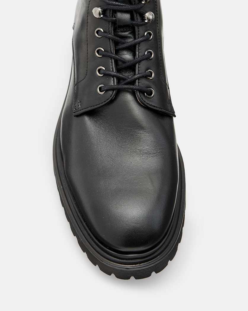 Nidd Leather Round Toe Ankle Boots