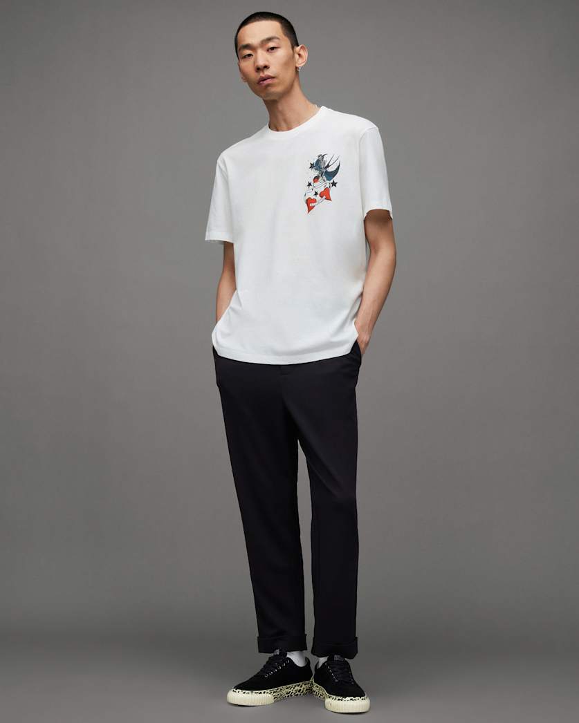 Pilot Tattoo Art Crew Neck T-Shirt