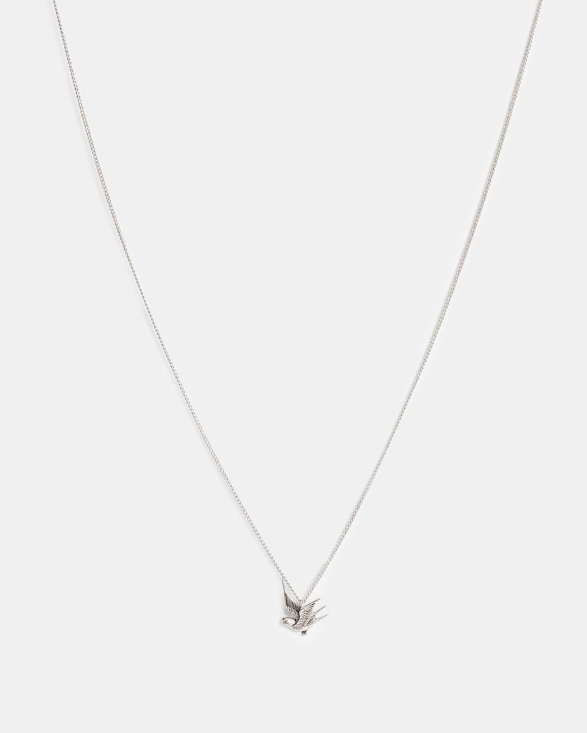 Swallow Pendant Sterling Silver Necklace