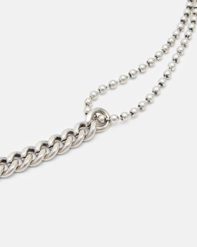Cai Sterling Silver Mixed Chain Necklace