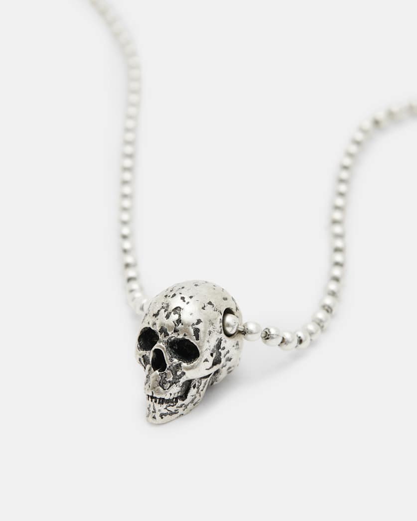 Moonskull Sterling Silver Charm Necklace