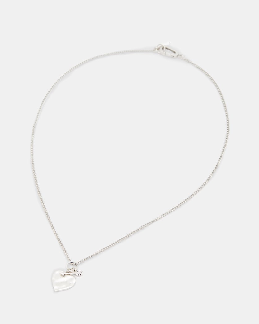 Heart Arrow Sterling Silver Necklace