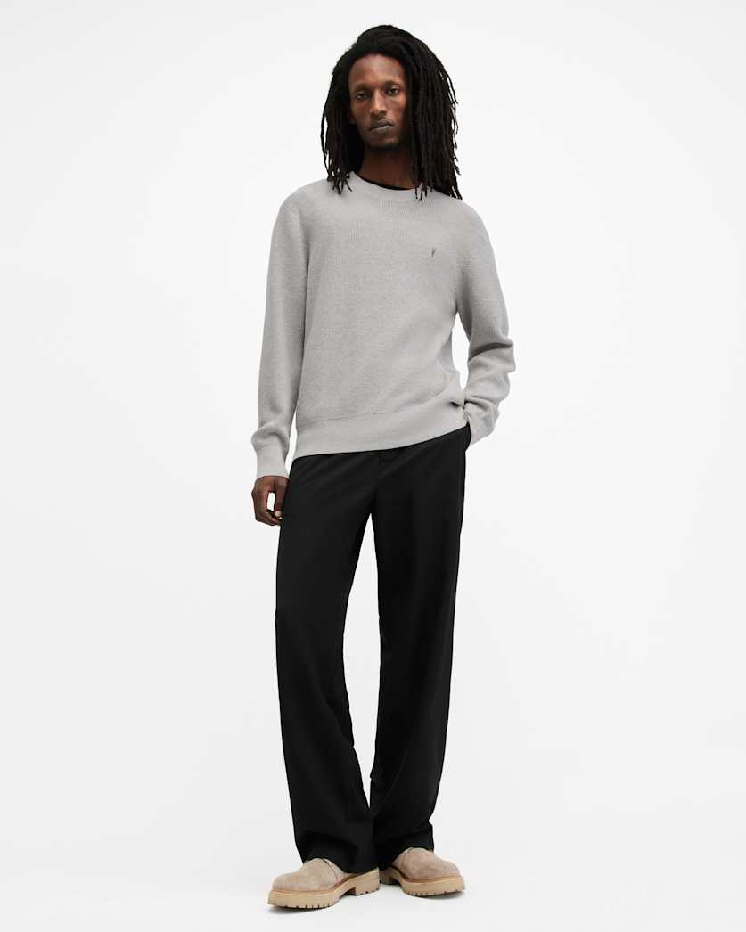 Aspen Waffle Texture Crew Neck Sweater