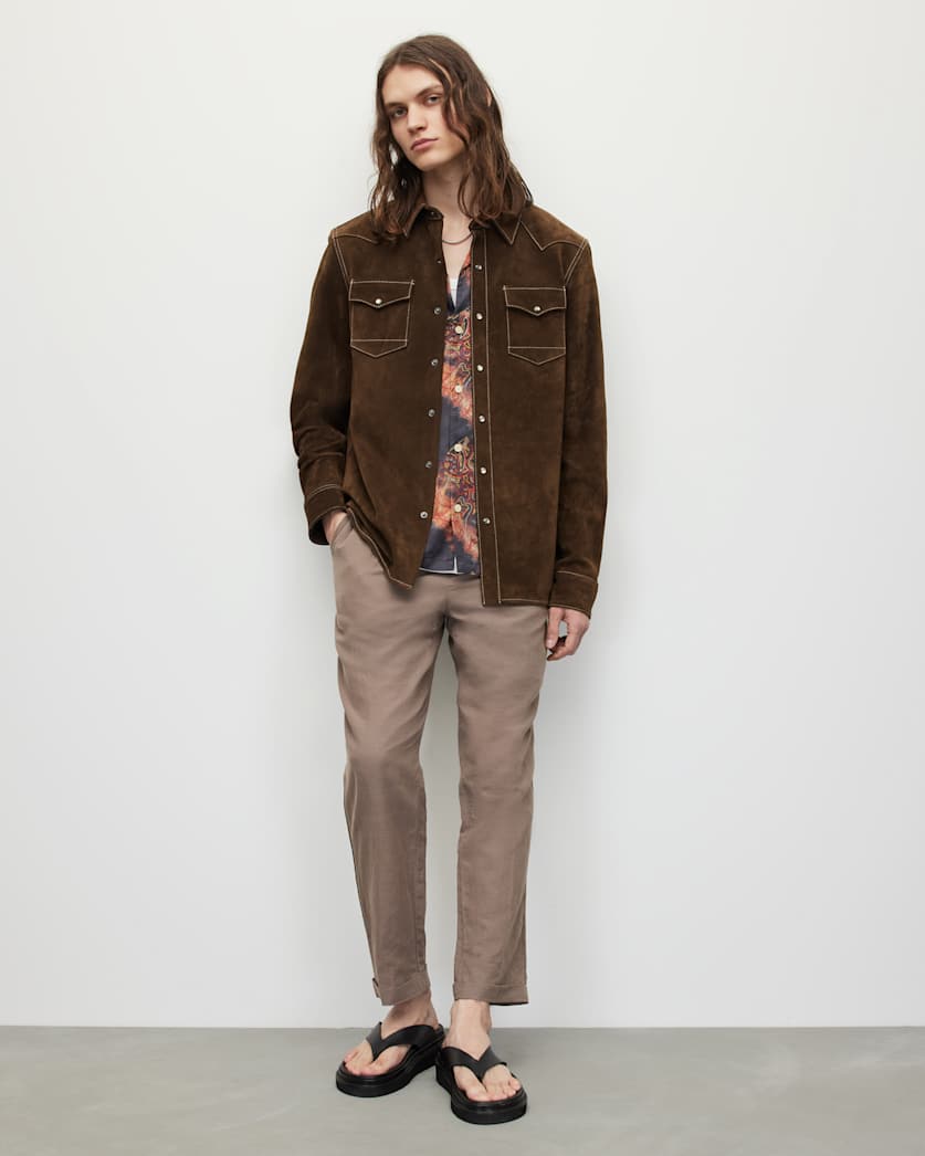 Cruise Suede Western Vintage Wash Shirt