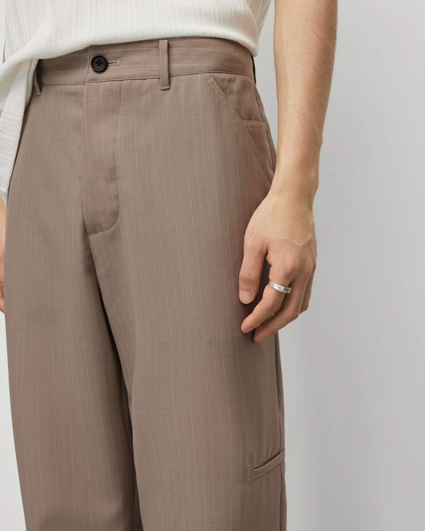Anaco Straight Leg Pinstripe Trousers