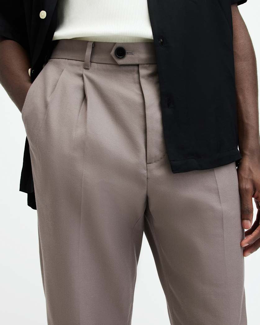 Tallis Slim Fit Cropped Trousers