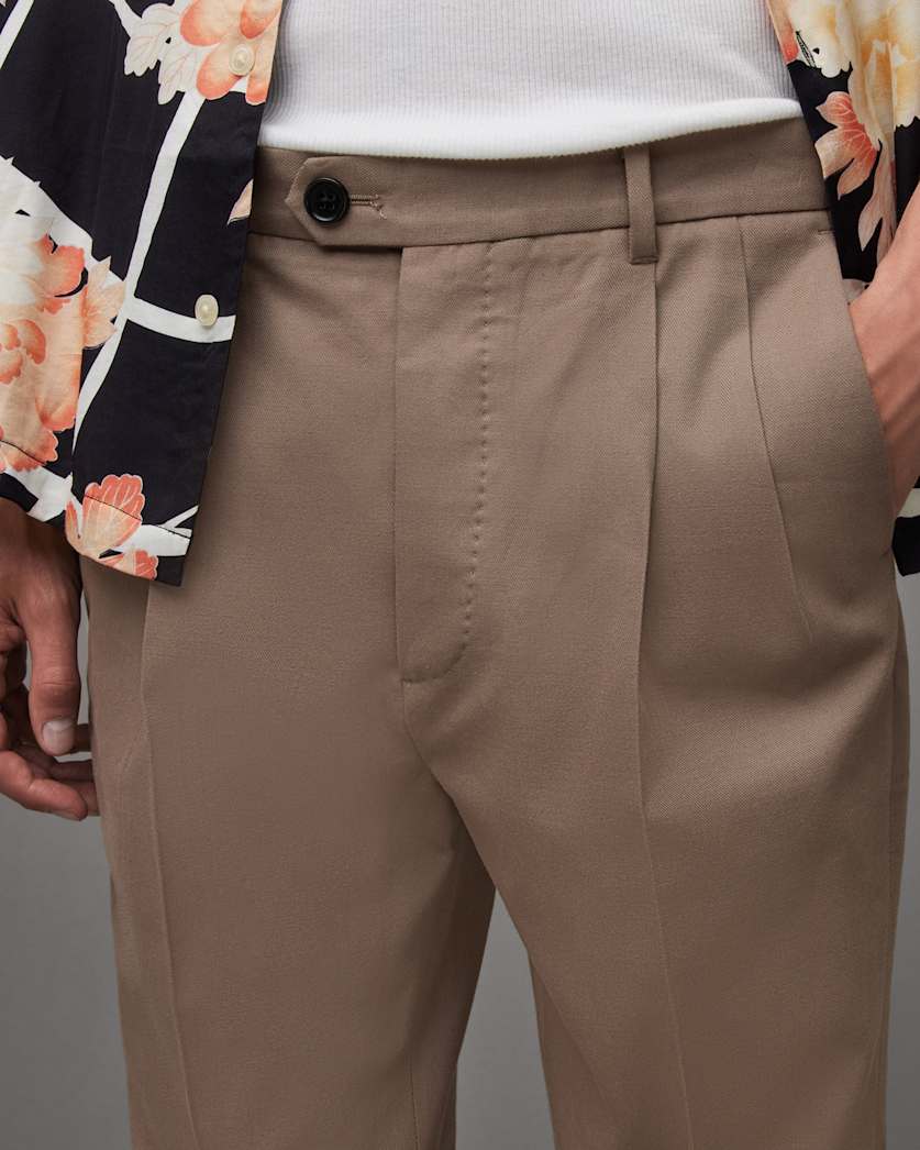 Tallis Slim Fit Cropped Trousers