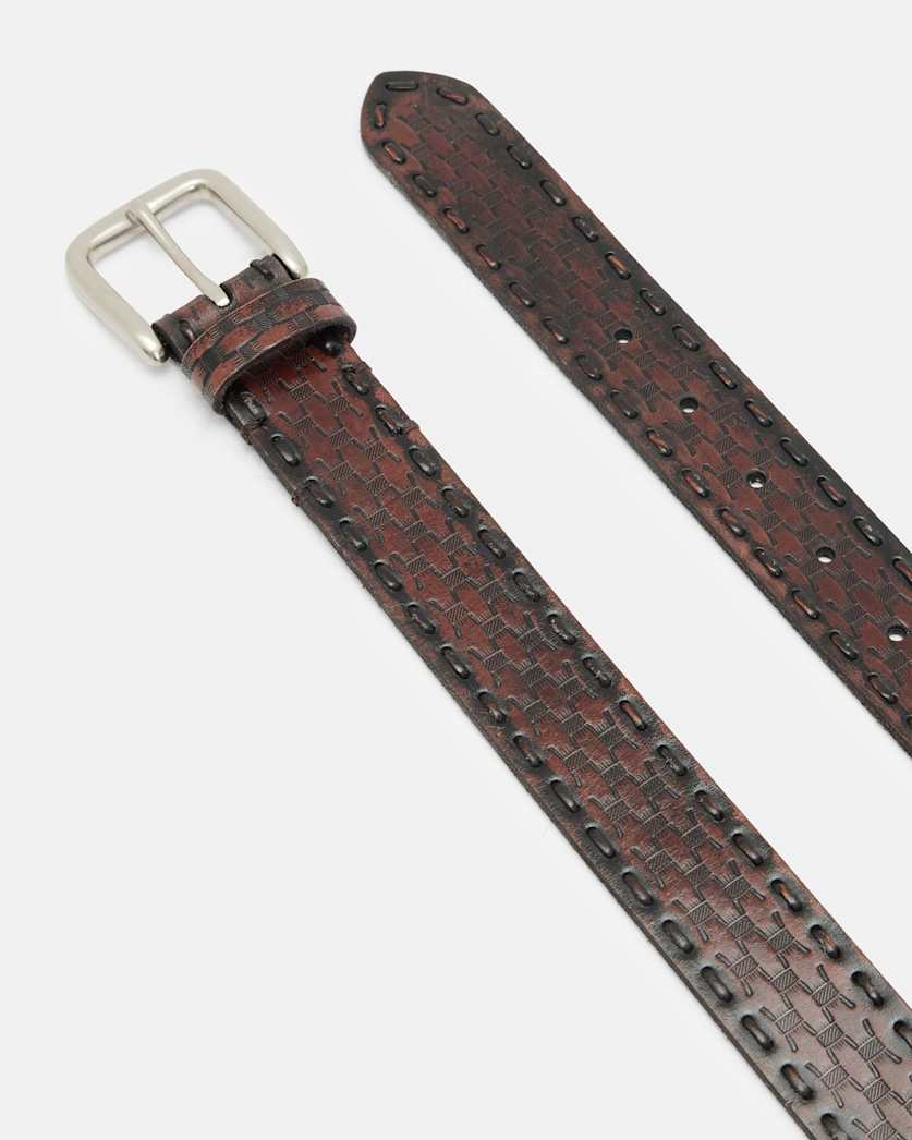 Matias Tooled Leather Belt
