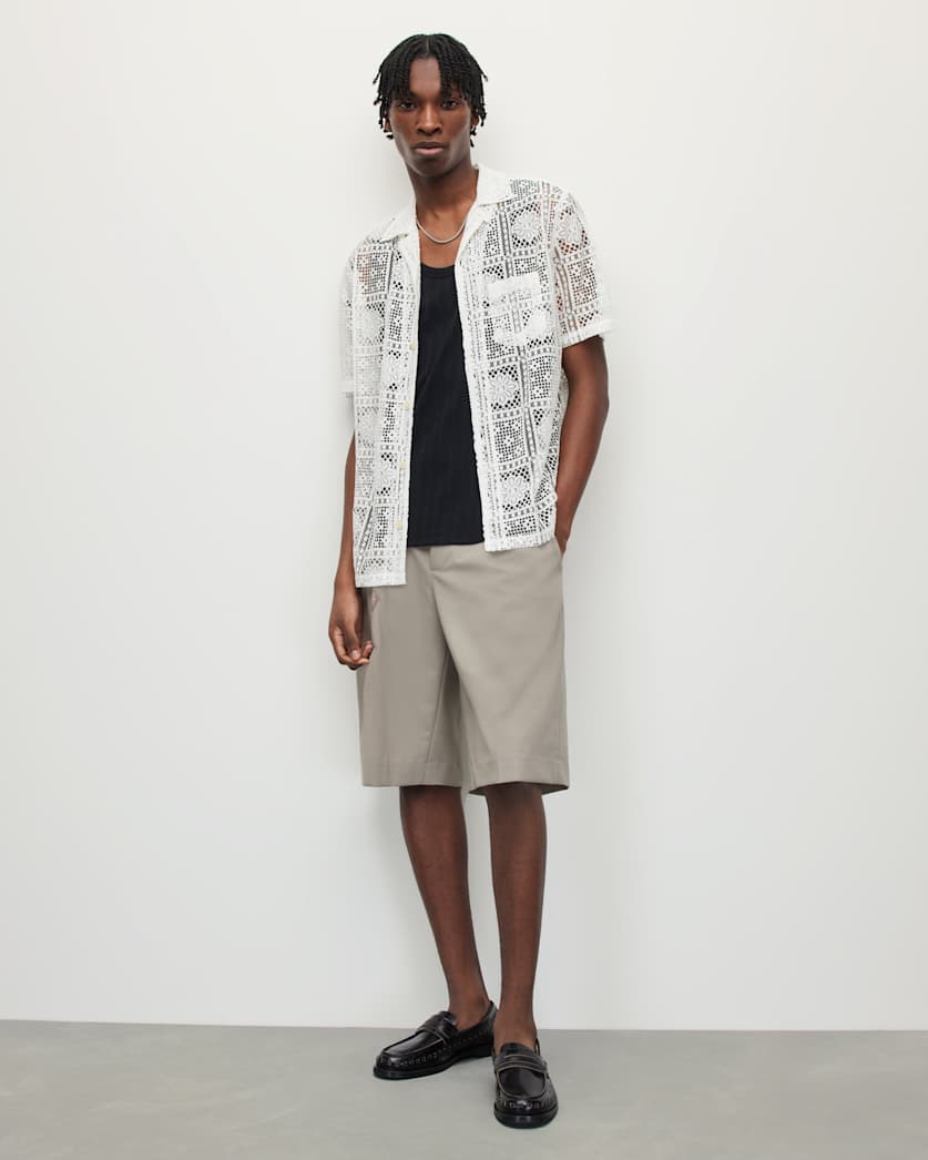 Llonga Crochet Lace Floral Shirt