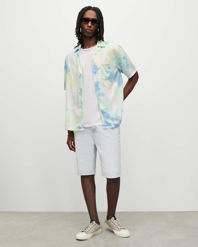 Pilar Tie Dye Linen Blend Shirt