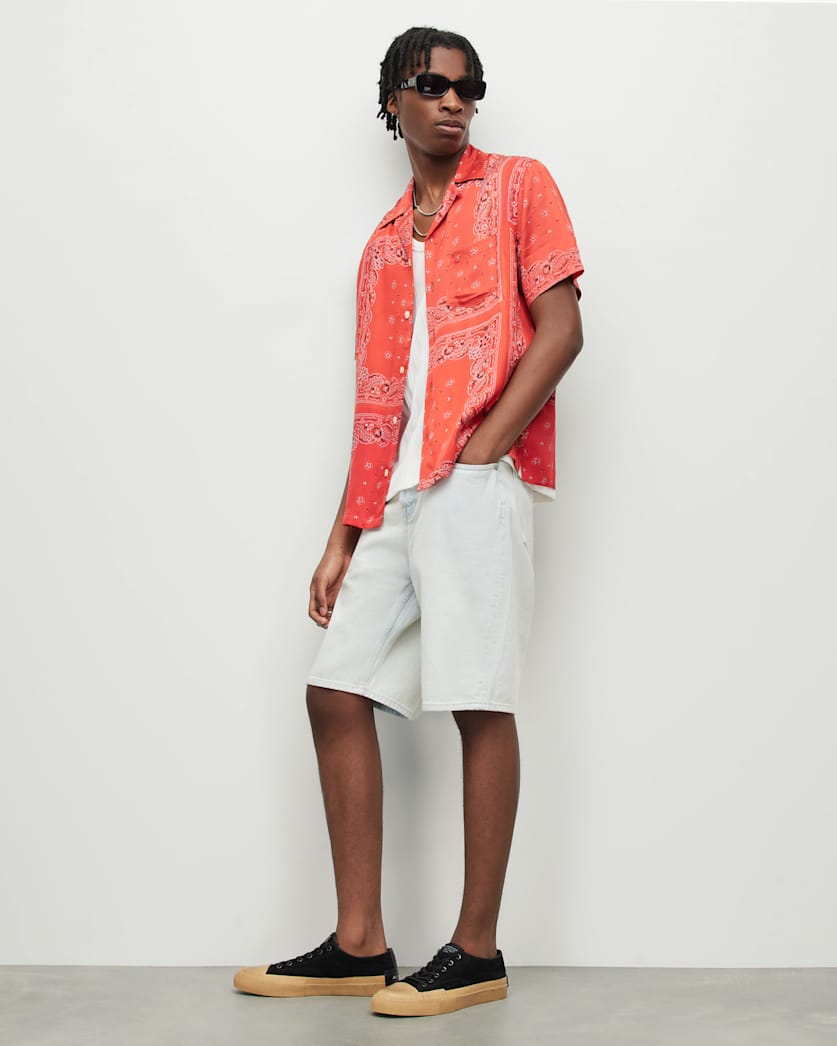 Tikal Short Sleeve Bandana Print Shirt