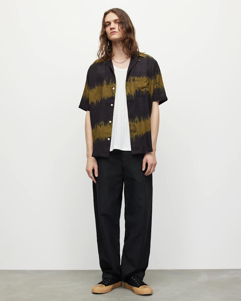 Disarm Linen Blend Tie Dye Shirt