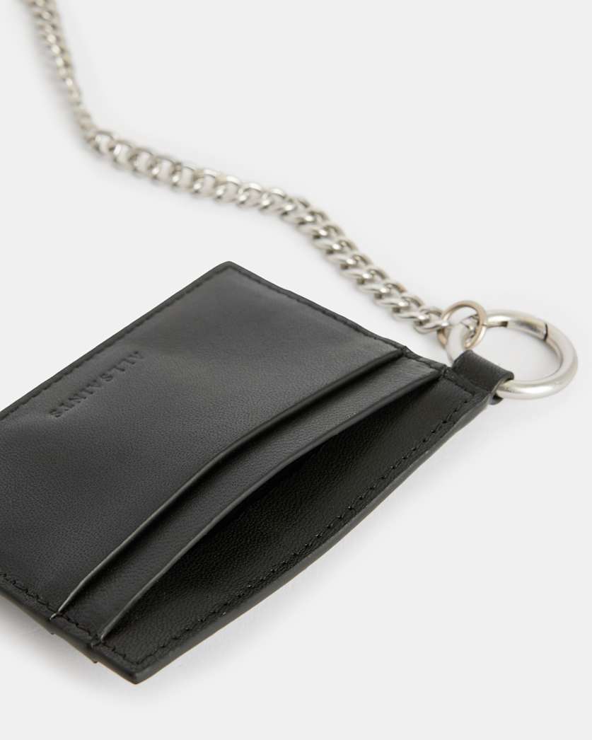 Makoto Chain Leather Cardholder Wallet