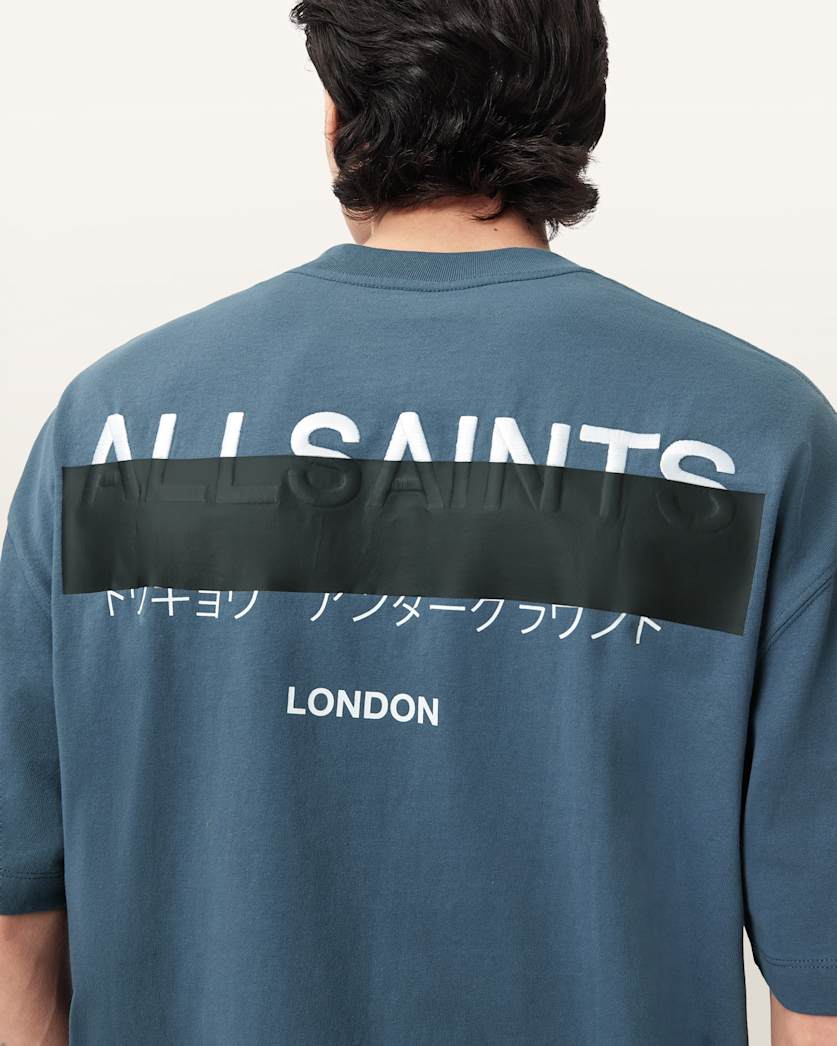 Redact Oversized Embroidered Logo T-Shirt