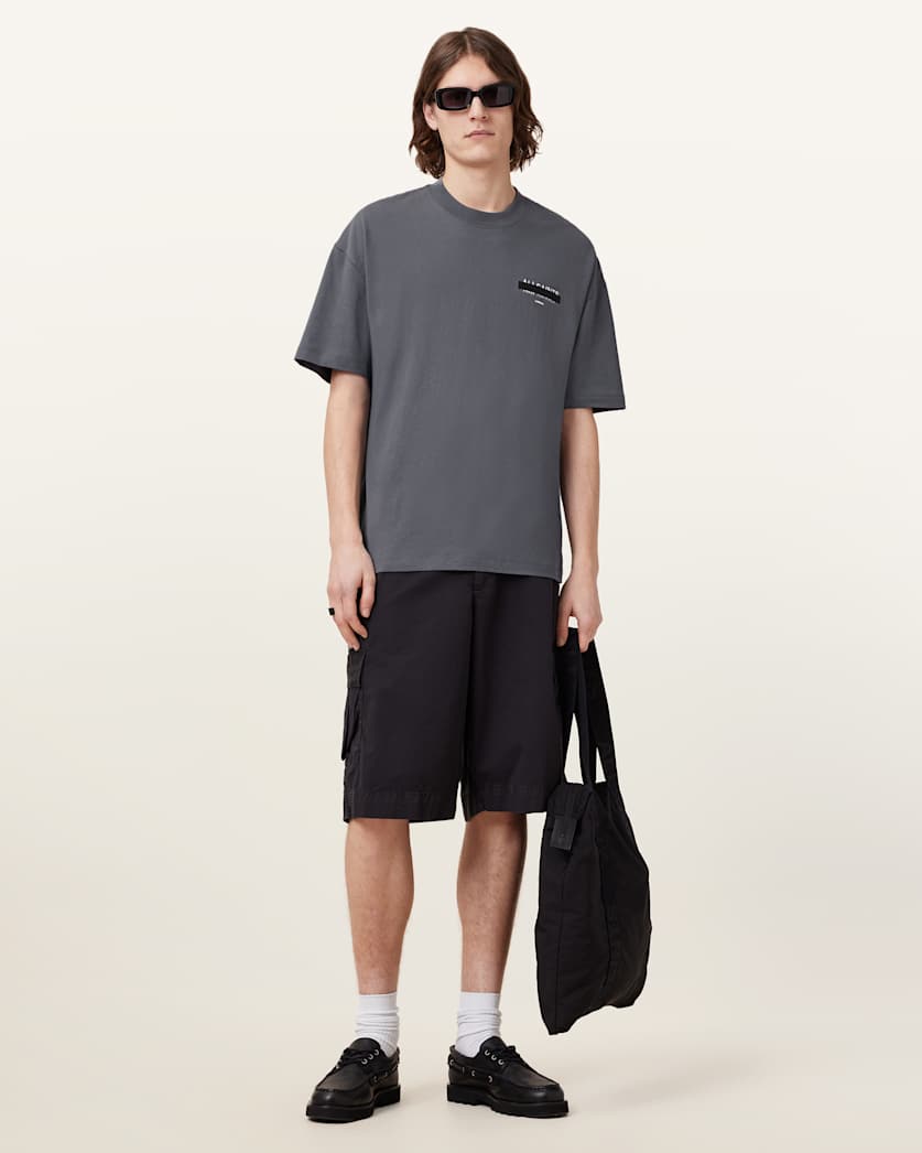 Redact Oversized Embroidered Logo T-Shirt