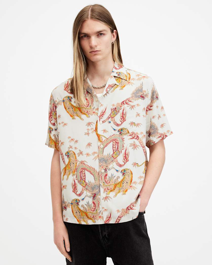 Dragon Relaxed Fit Printed Shirt