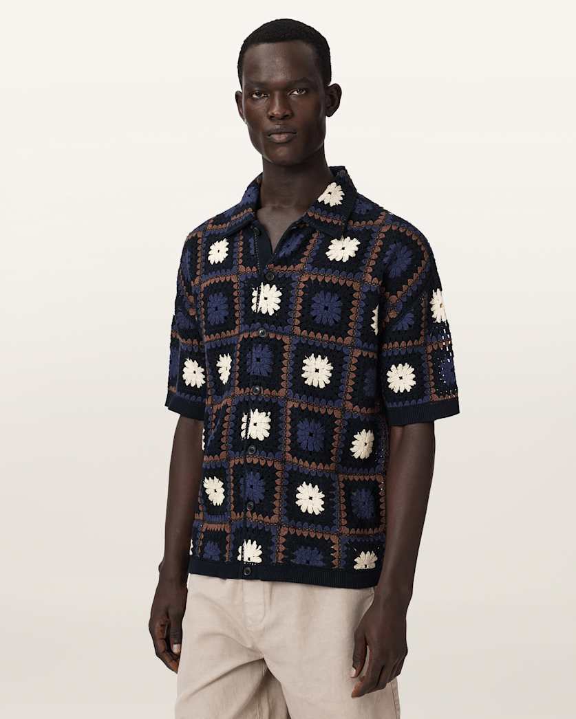 Mandon Crochet Knit Shirt