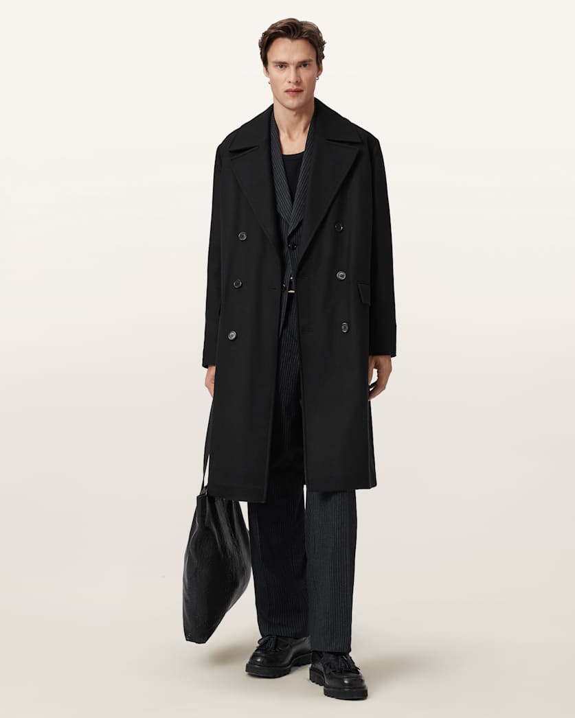Curran Relaxed Fit Wool Coat