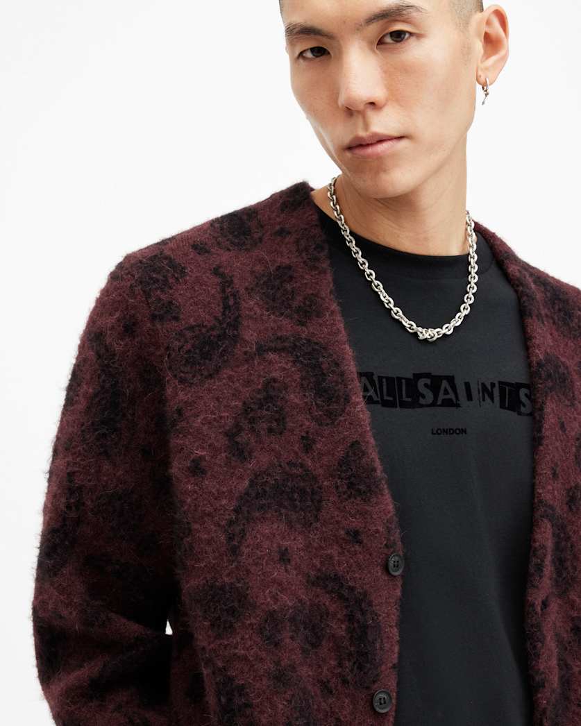 Bancat Paisley Jacquard Cardigan