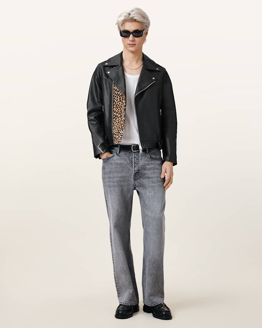 Mick Leather Biker Jacket