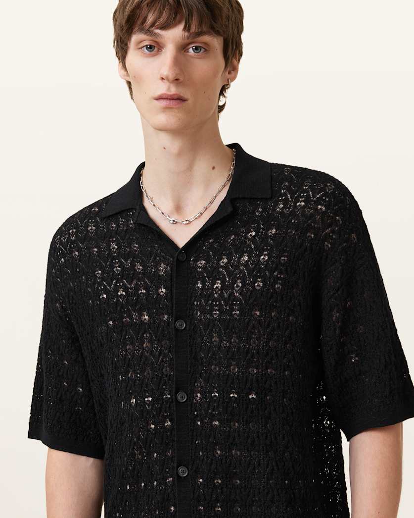 Loire Short Sleeve Open Knit Cardigan