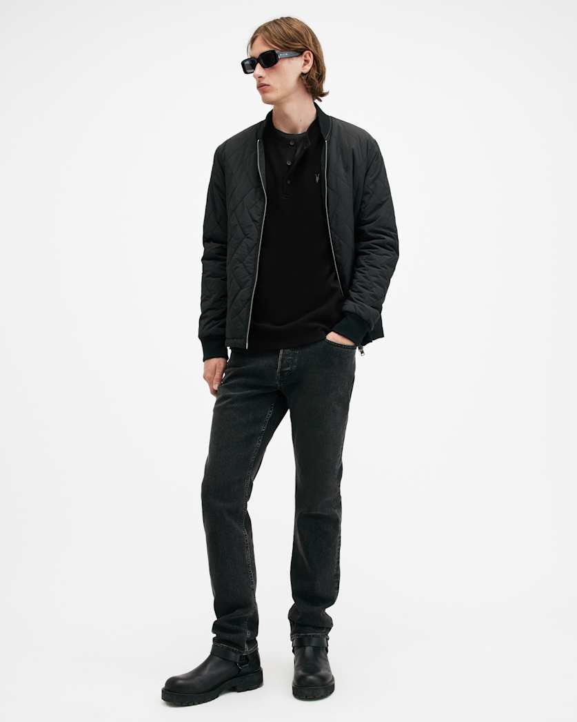 Rowe Long Sleeve Waffle Henley T-Shirt