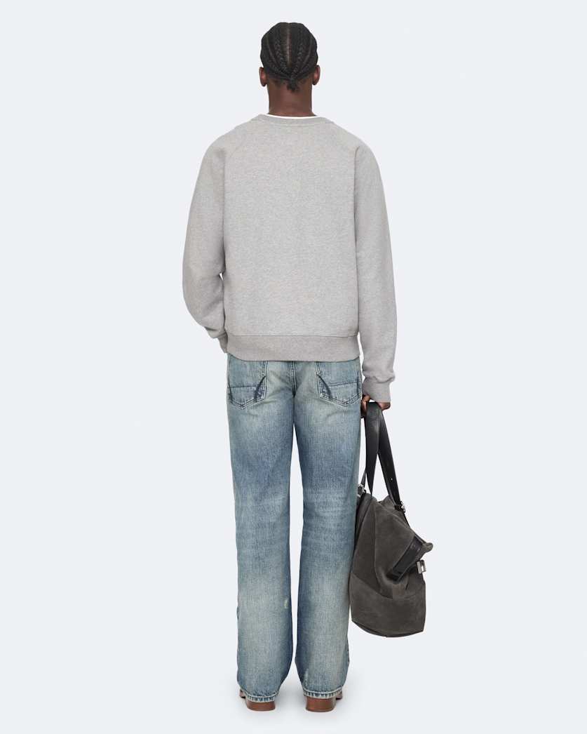 Organic cotton raglan sweatshirt