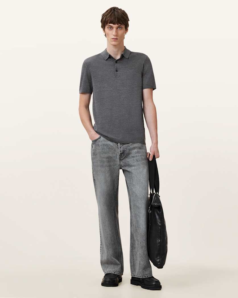 Maes Merino Short Sleeve Polo Shirt