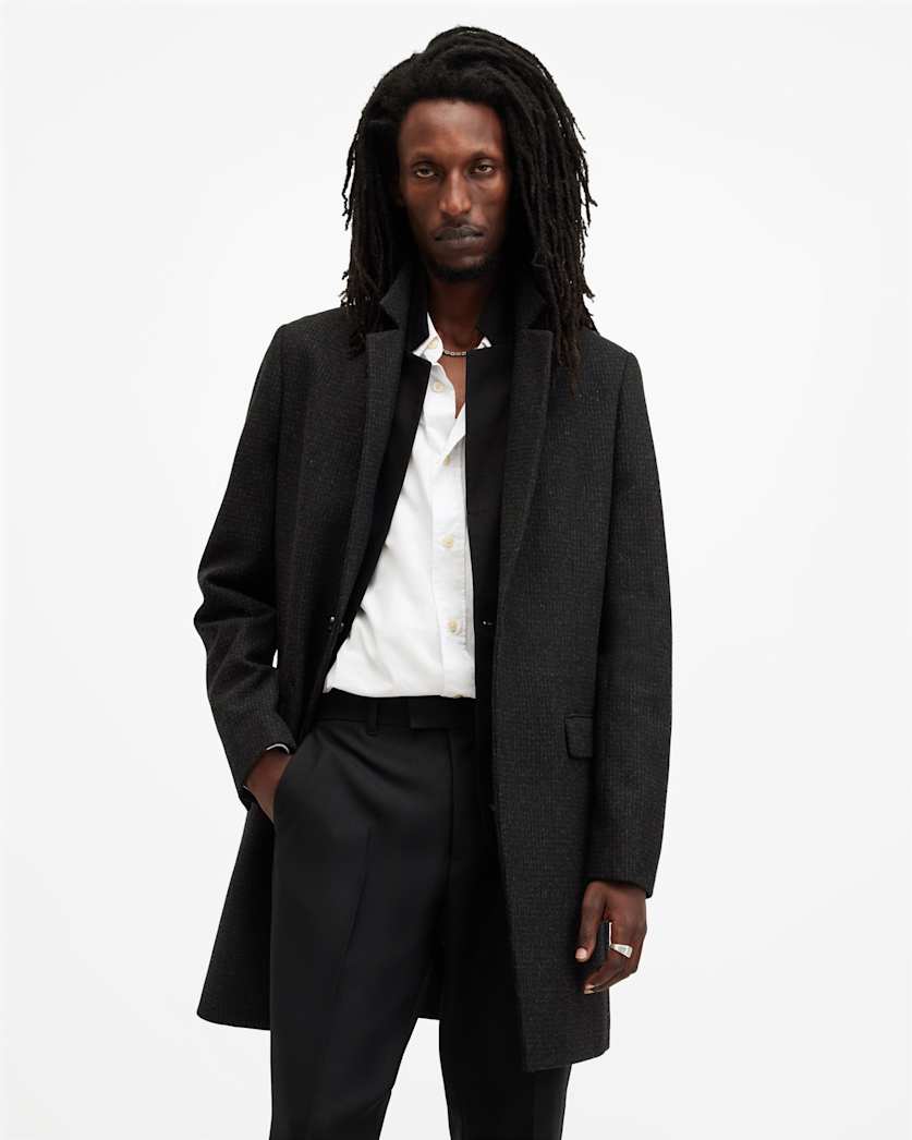 Wixx Tailored Brushed Wool Blend Coat