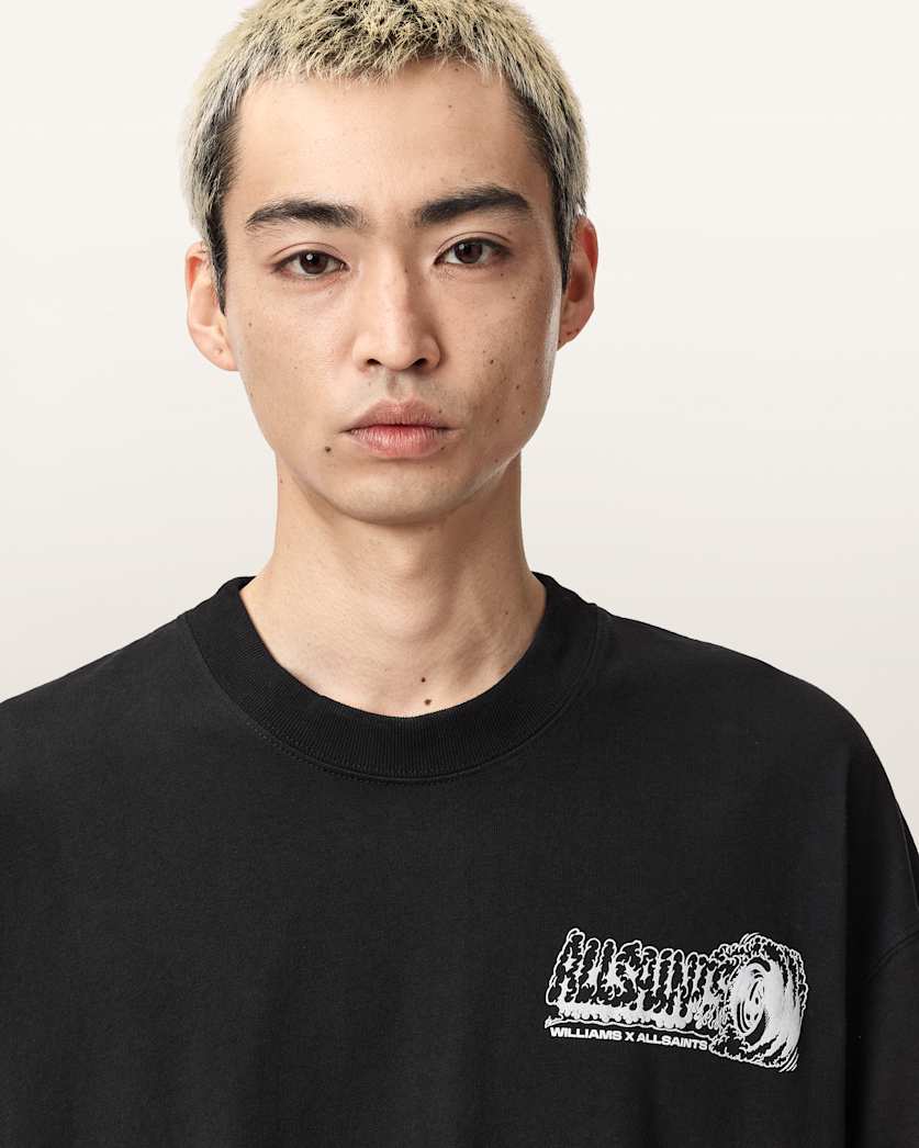 Williams X AllSaints Burnout Crew Neck T-Shirt