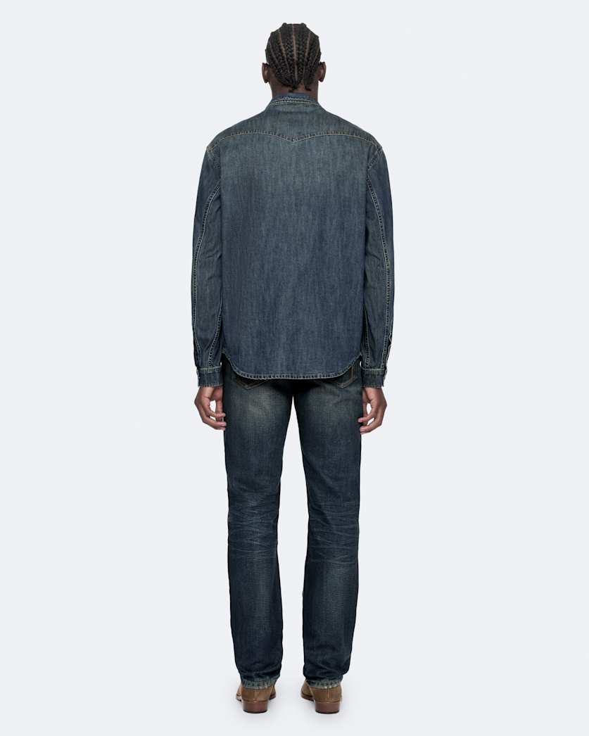 Slim straight-leg jeans