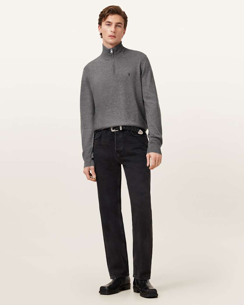 Kilburn Zip Funnel Neck Ramskull Jumper