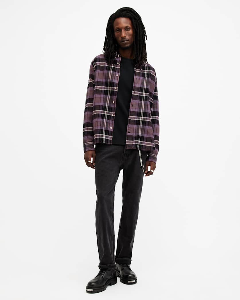 Buzzard Checked Relaxed Fit Ramskull Shirt