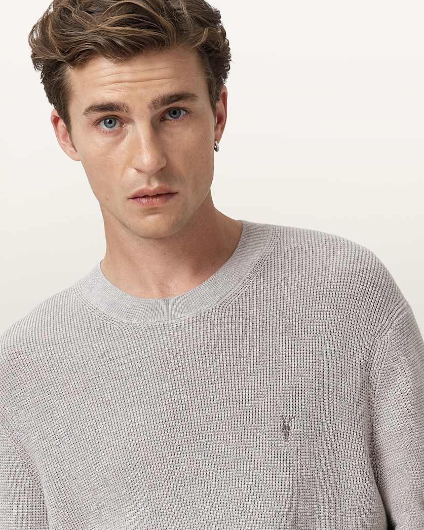 Aspen Waffle Texture Crew Neck Ramskull Sweater