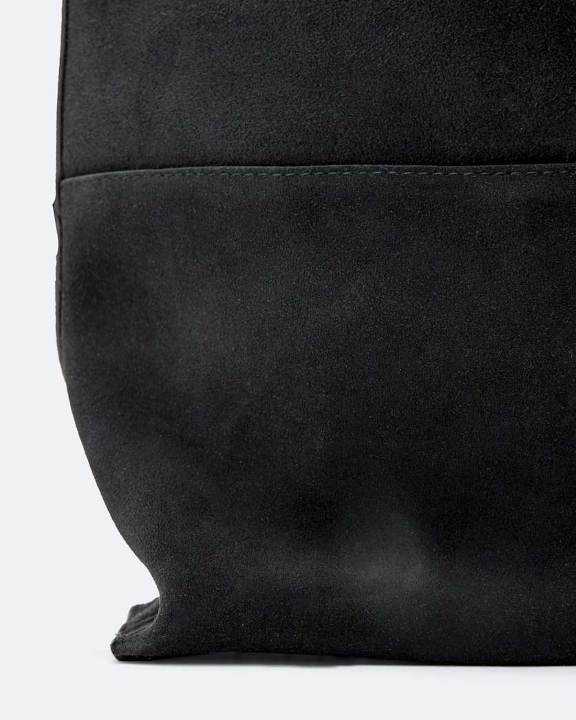Suede tote bag