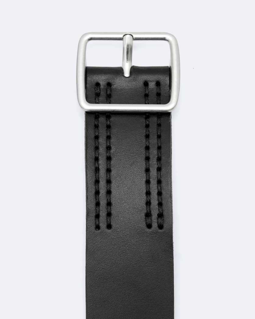Miller Bar-Buckle Leather Belt