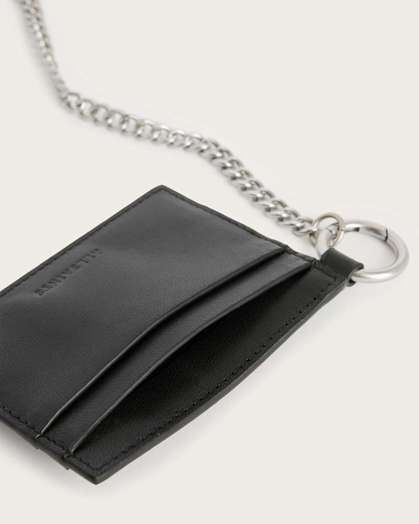 Makoto Chain Leather Cardholder Wallet
