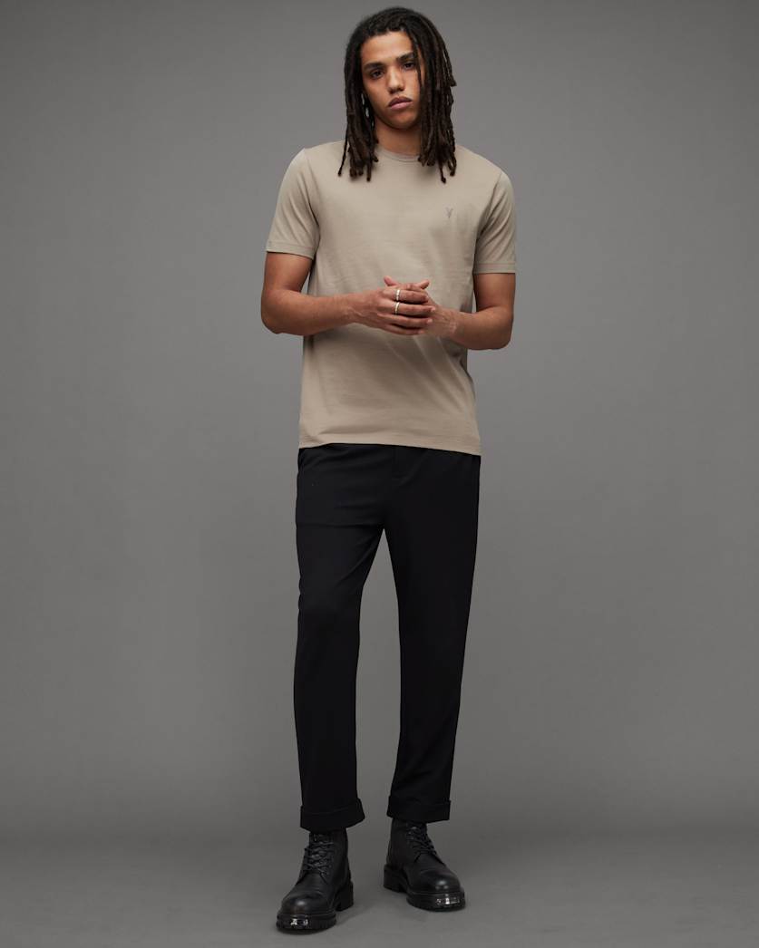 Brace Brushed Cotton Crew Neck T-Shirt
