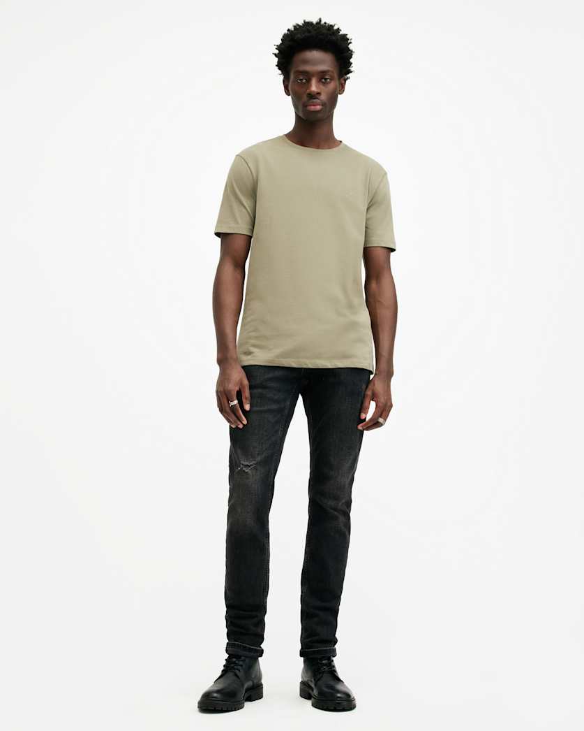 Brace Brushed Cotton Crew Neck T-Shirt