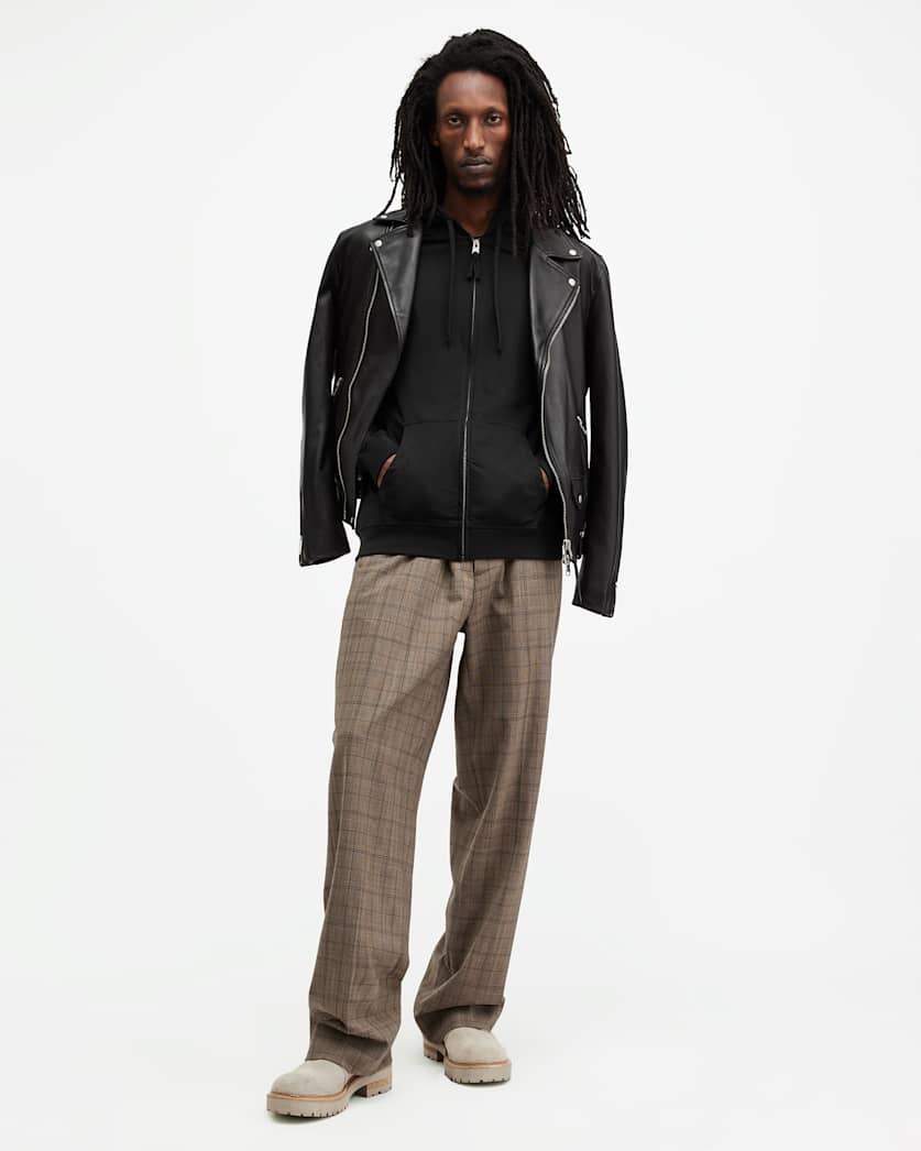 Brace Pullover Brushed Cotton Hoodie