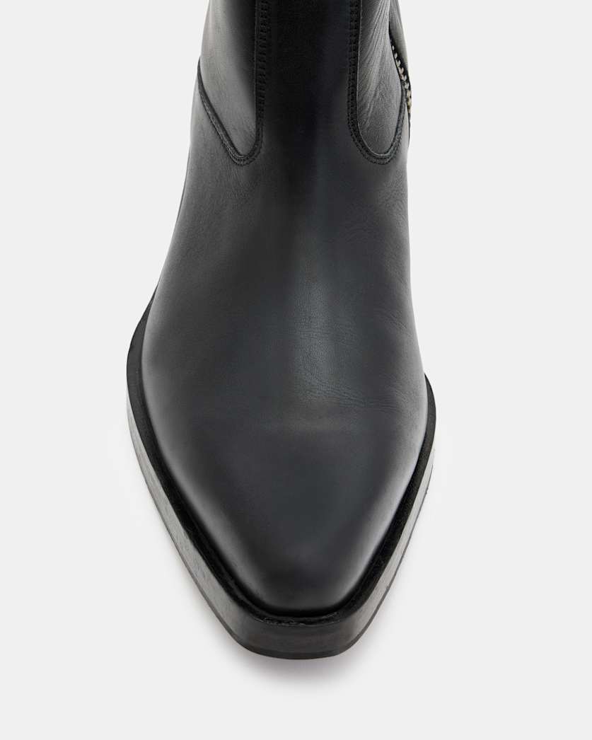 Booker Leather Zip Up Boots